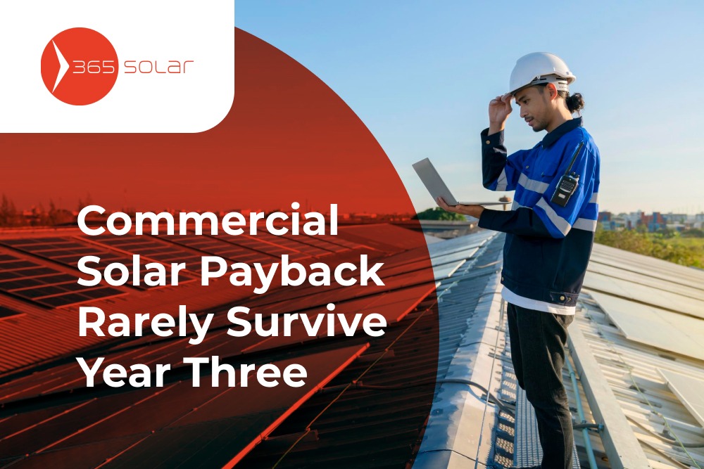 Commercial Solar Payback Estimates in Melbourne Rarely Survive Year Three